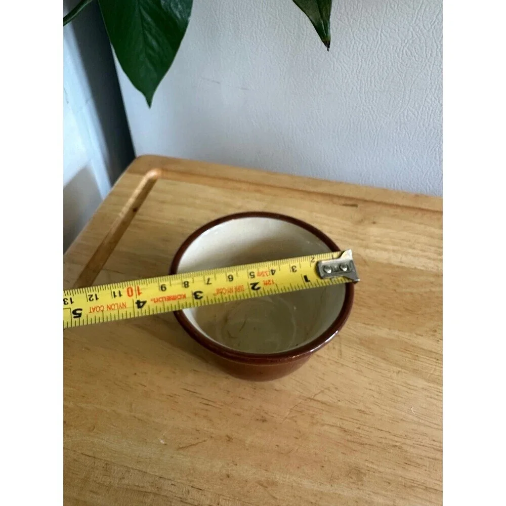 Vintage ceramic brown small pot